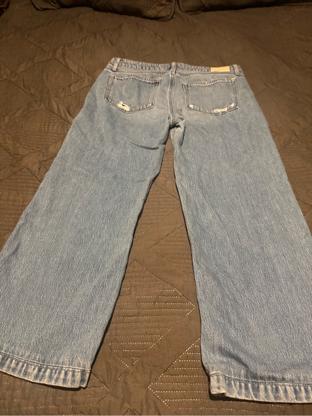 PAIGE Men's Light Blue Relaxed Straight Jeans
